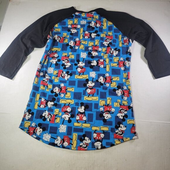 Set of 2Disney Mickey & Minnie Mouse LuLaRoe Raglan Shirts Size Small - Picture 10 of 16